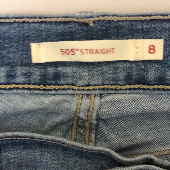 Women's Levi's® 505™ Straight Jeans 8M W29XL32 - Picture 11 of 15